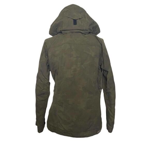 solstice Waterproof Jacket Ski Snow Camo Print Thinsulate Size Medium - Picture 3 of 16